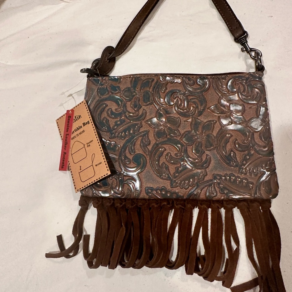 🎁Justin’s leather  Fringe Bag